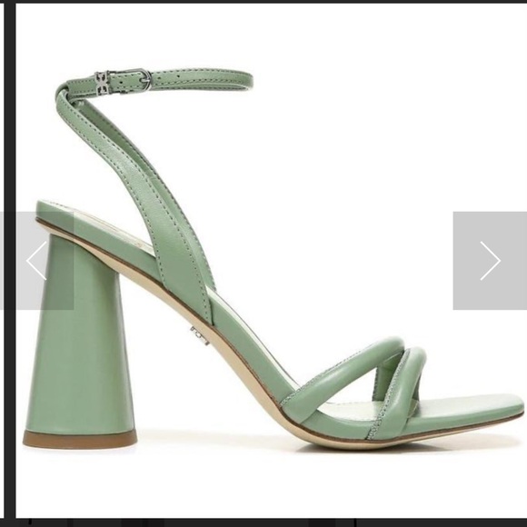 Sam Edelman KIA soft Jade leather ankle strap block heel sandals Sz 8 1/2 M new - Picture 9 of 16